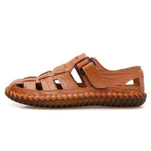 Load image into Gallery viewer, DXKZMCM Genuine Leather Men Sandals Male Summer Breathable Mens Shoes Beach Sneakers Sandles