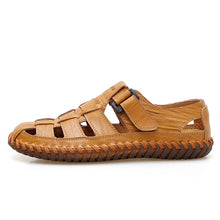 Load image into Gallery viewer, DXKZMCM Genuine Leather Men Sandals Male Summer Breathable Mens Shoes Beach Sneakers Sandles